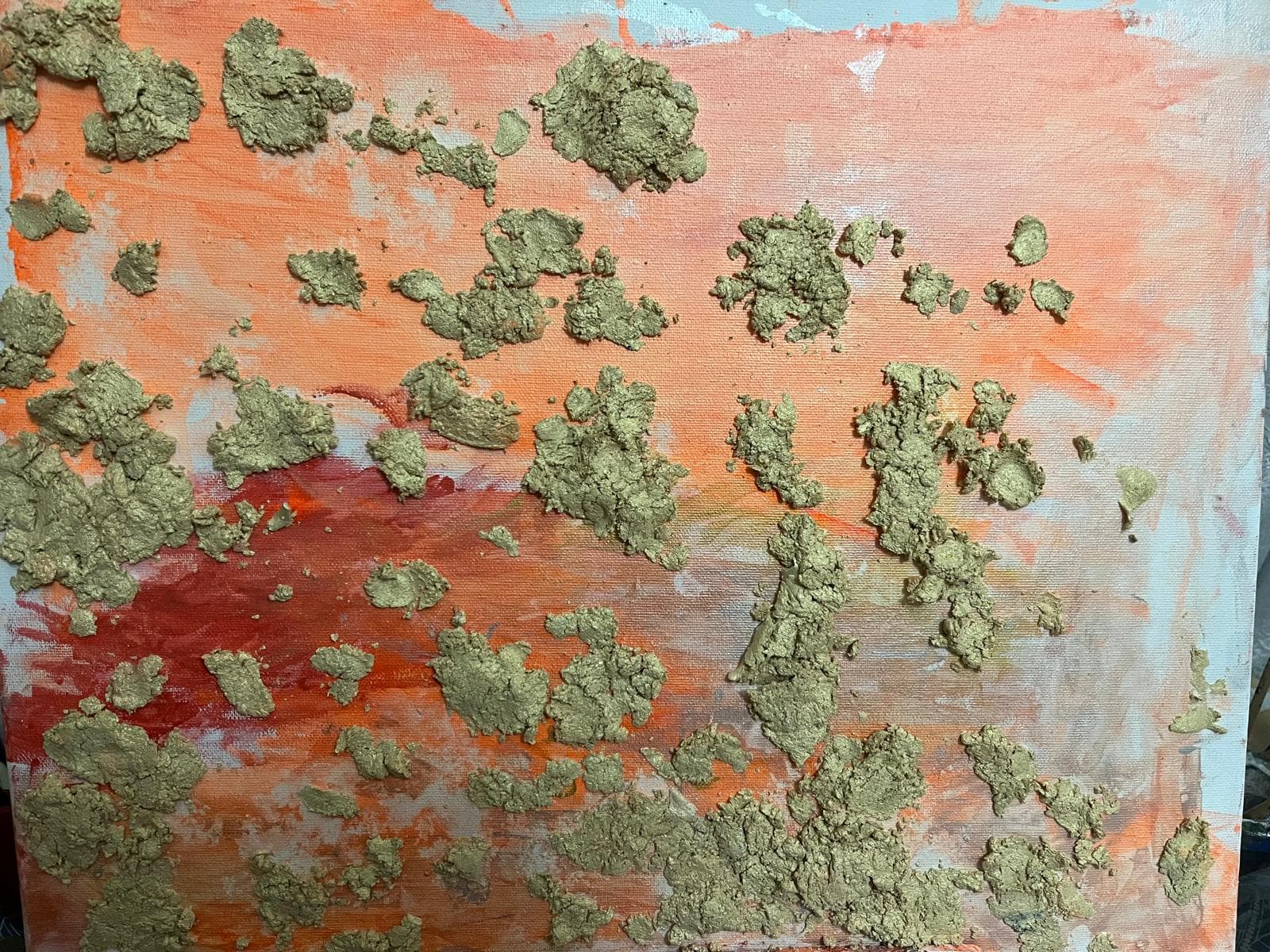 Battito galattico - Un’opera d’arte astratta e materica su tela.