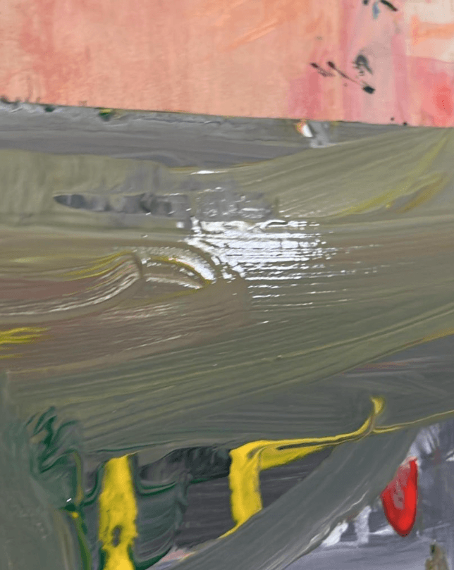 Il paesaggio con la pioggia - Dipinto di un paesaggio mentre piove.