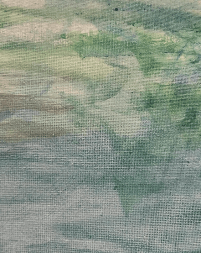 La luce che riflette l'acqua - Dipinto a olio.